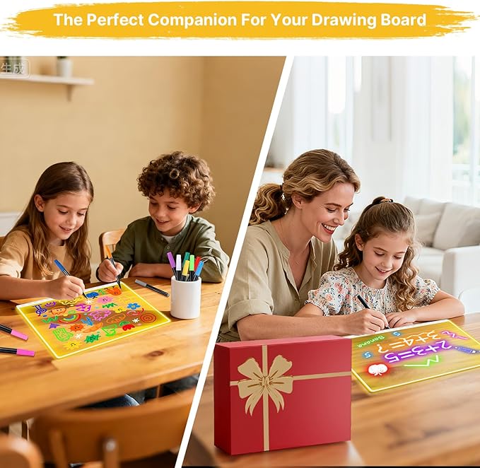 12 Colors Liquid Chalk Markers for LED Note Board, Neon Paint Markers for Light Up Drawing Board Acrylic Calendar Planning Board Windows, Wet or Dry Erase Markers Fine Tip