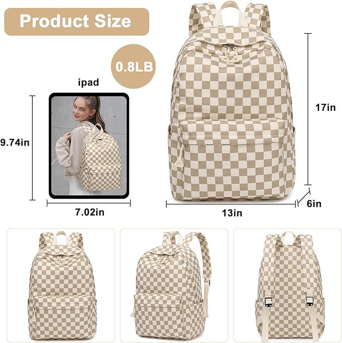 School Backpack for Teen Girls Women Laptop Backpack College Bookbags Middle School Travel Work Commuter Back Pack