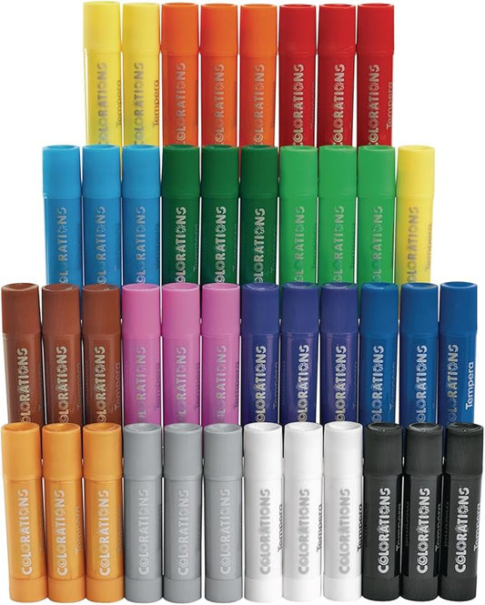 Colorations Tempera Paint Sticks, Set of 42