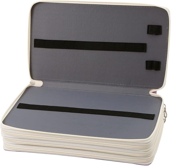 Portable Colored 300 Slots Pencil case Organizer with Printing Pattern for Watercolor Pens or Markers, Pencil Case Organizer for Artist