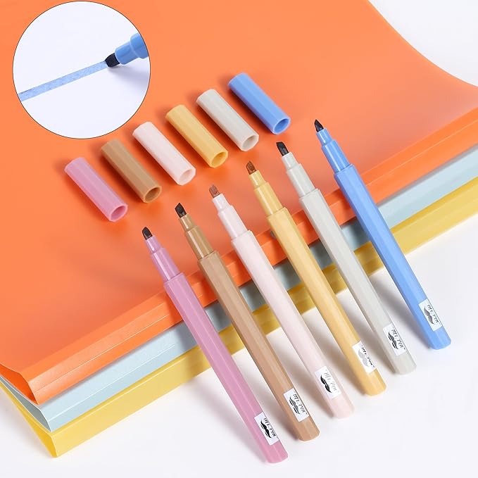 Mr. Pen- Aesthetic Highlighters No Bleed, 6 Pack, Chisel Tip, Cute Bible Highlighters Assorted Colors for Journaling, Highlighting, Underlining, Fast Dry, Back to School Supplies