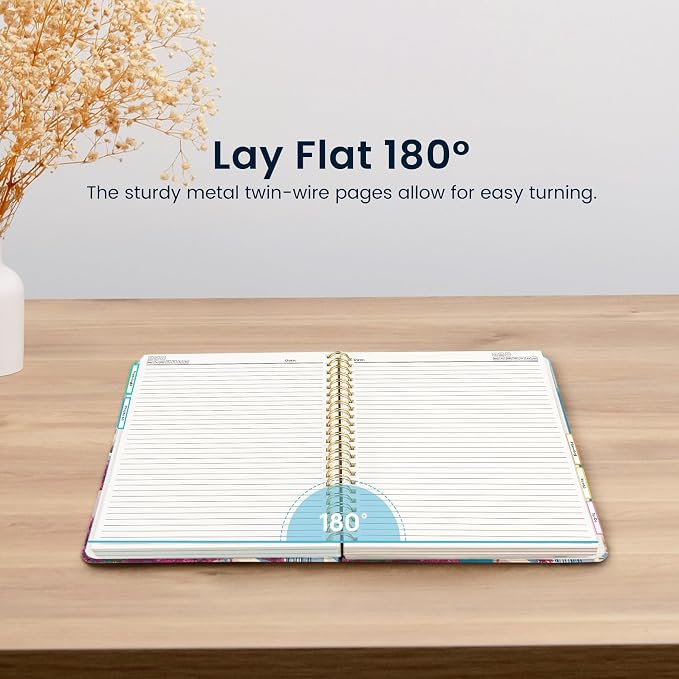 ZOTIA Large Spiral Notebooks for Work 5 Subject with Removable Dividers
