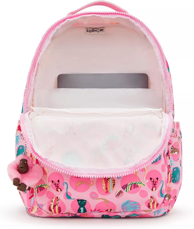 Kipling Women's Seoul 15" Laptop Backpack, Durable, Roomy with Padded Shoulder Straps, Built-In Protective Sleeve
