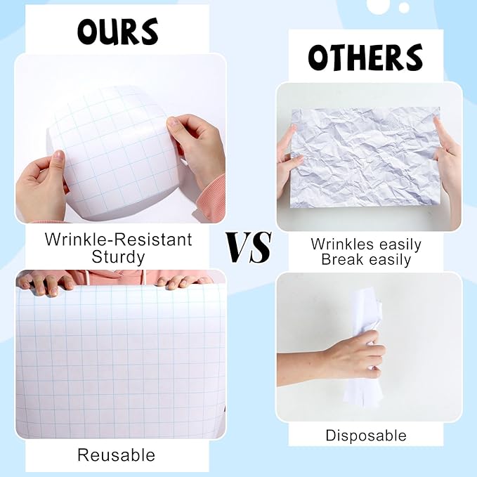 Blue Grid Graph Bulletin Board Roll Reusable Waterproof Erasable Blue Grid Non-Woven Fabric Bulletin Board Roll Loose Leaf Graph Poster for Teacher Classroom Decors Wrap Crafts 15.75" x 20ft