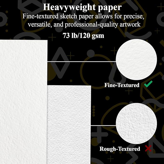 Sketch Book for Kids, 9" x 12" Kid Sketchbook, 100 Sheets (73lb/120gsm) Thick Drawing Paper for Kids, Spiral Sketch Pad for Kid, Easter Basket Stuffers.