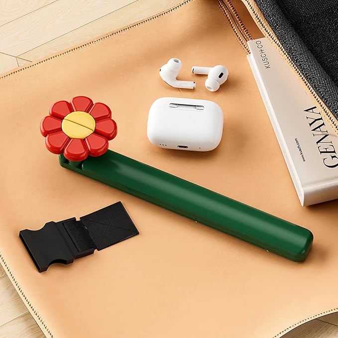 Portable Book Stand, Flower-Shaped Book Holder for Reading Hands Free, Foldable Adjustable Reading Stand for Cookbooks Textbooks Tablets, Lightweight Desktop Display Rack for Home Kitchen Office