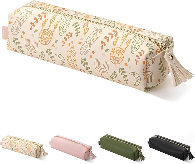 Mr. Pen- PU Leather Pencil Case, Boho Style