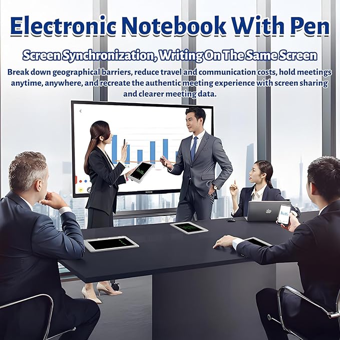 Digital Sketchbook with A5 Erasable Paper Refill + 3 Spare Refills, Smart Pen Writing Board Set, Smart Pen Notebook for Digitizing Drawing Writing Note-Taking Compatible,Dark Blue