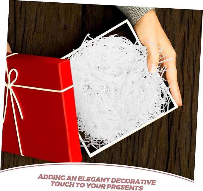 Holibanna 1bag Reusable Shredded Paper Filler for Baskets and Boxes Crinkle Paper Packaging Grass Cushion