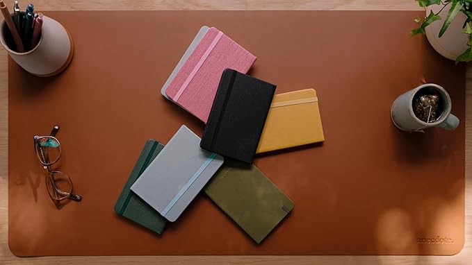 ANECDOTE. Small Journal Notebook for Men & Women, 192 Pages | Thick 80 GSM Lined Paper| Hardcover (5.5"x3.5" Pocket Size) | Daily Journaling Diary for Work, Travel, School & Office Use (Dutch Blue)