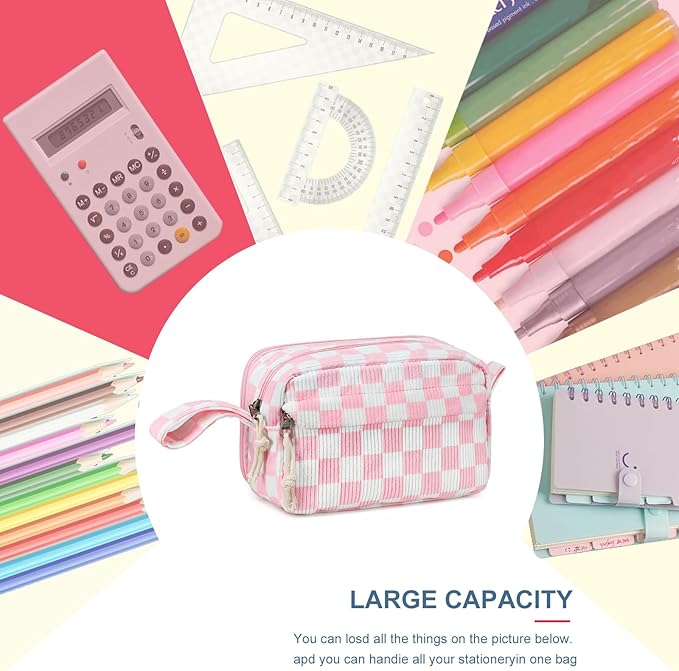 Bluboon Big Capacity Pencil Case Pencil Pouch Pen Case School Supplies Cute Pencil Box Pencil Bag for Teen Girls Boys Women Man
