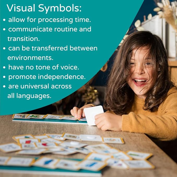 Visual Schedule routine chart for children with pecs cards to support communiation for kids, toddlers, autism, adhd, downs syndrome, dementia.