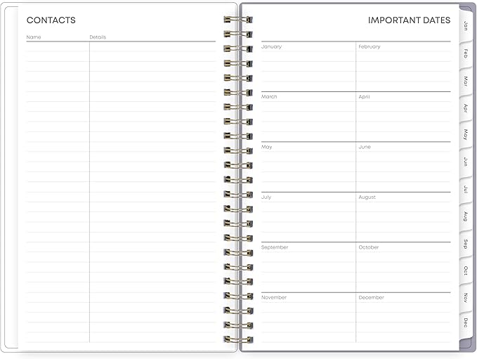 Blue Sky 2027 Weekly and Monthly Planner Calendar, January 2027 - December 2027, 5" x 8", Flexible Frosted Cover, Laminated Tabs, Durable Twin Wire Binding, Tula