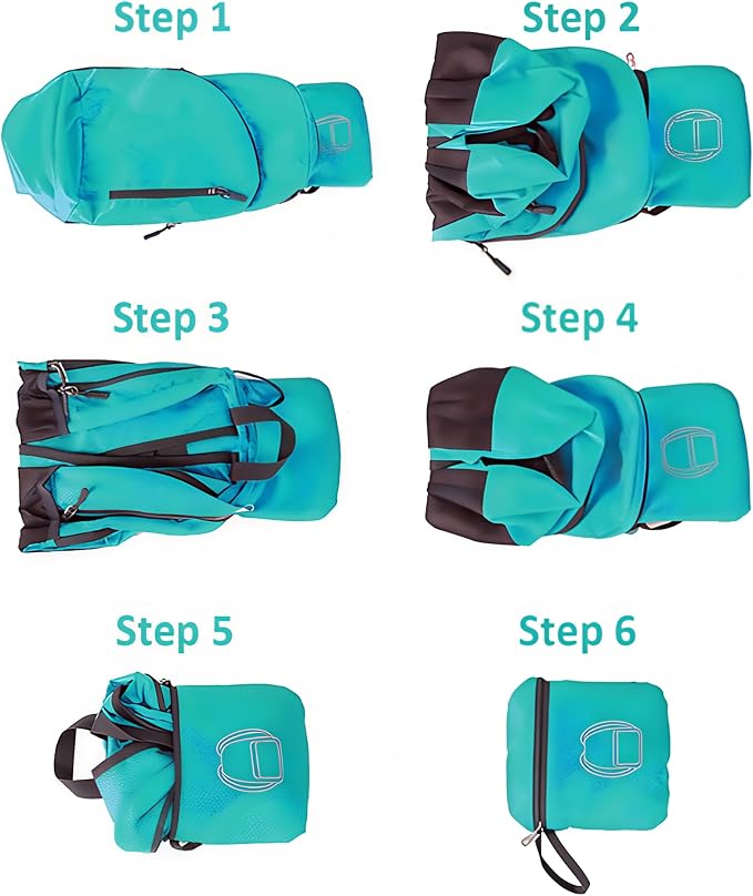 MounTop Outdoor Lightweight Foldable Water Resistant Backpack for Travel Hiking Riding