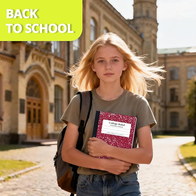 ONAVIA Composition Notebook College Ruled Bulk, 200 Pages
