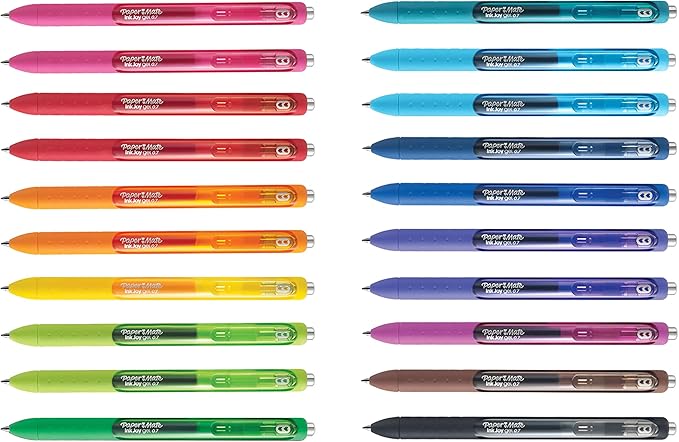 Paper Mate InkJoy Gel Pens,Medium Point (0.7mm),Assorted Colors,- Back to School Supplies,Teacher Essentials,Journaling,Writing,Note-Taking,20 Count (Pack of 12)