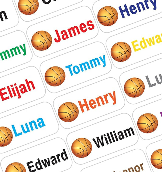 Personalized Name Labels for Kids – 60 Waterproof Peel-and-Stick Labels for Clothes, Lunch Boxes, Water Bottles, Laundry Bags – Durable, Dishwasher & Microwave Safe, Perfect for Camp, Daycare, School