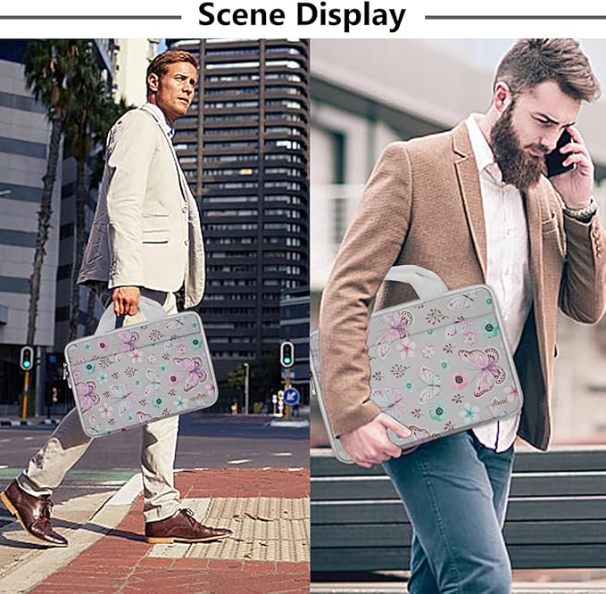 Hseok Laptop Sleeve 13-14 Inch Case Briefcase Compatible with MacBook Neo Pro 14 M5/M4/M3/M2/M1, All Models 13.3 Mac Air/Pro, XPS 13 14, Most Popular 13"-14" Notebooks,B01F01