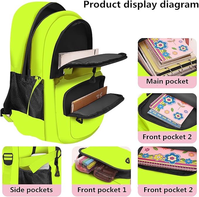 Casual Lightweight Backpacks for Boys & Girls, School Bookbags, 15 "Laptop Backpack, Travel Bag (212you)