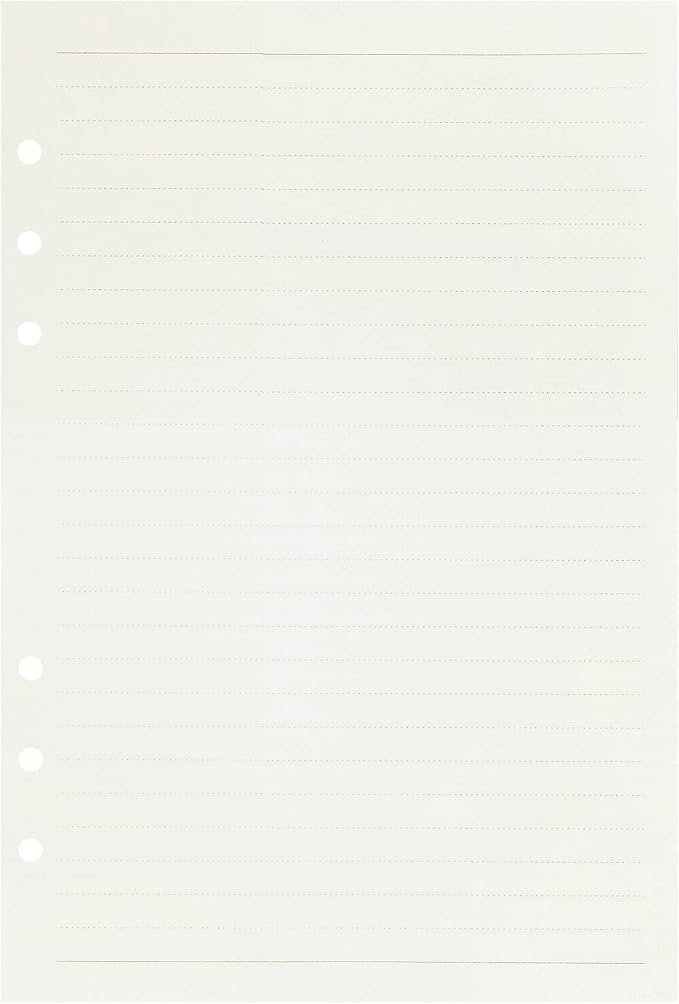 Zelten 3 Pack A5 135 Sheets/270 Pages Lined Loose Leaf Punched Paper Refills Paper for 6 Hole Binder Personal Organizer Diary Notebook Refillable Planner
