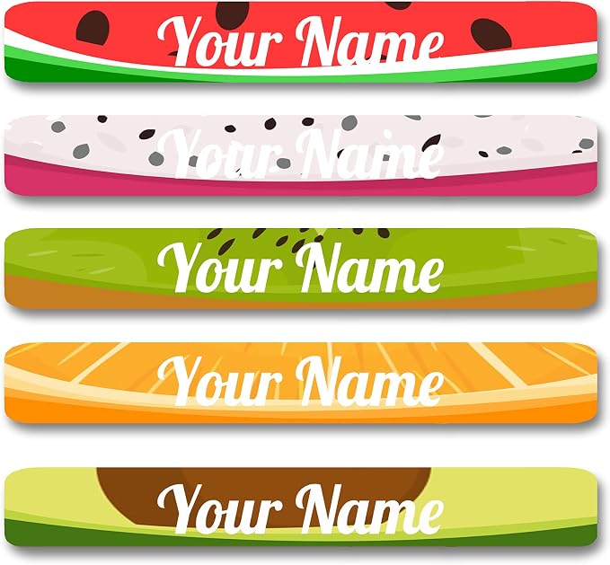 100 Pcs Personalized Labels for Kids School Supplies Waterproof, Custom Name Stickers Kids Labels for Travel, Daycare, Stationery