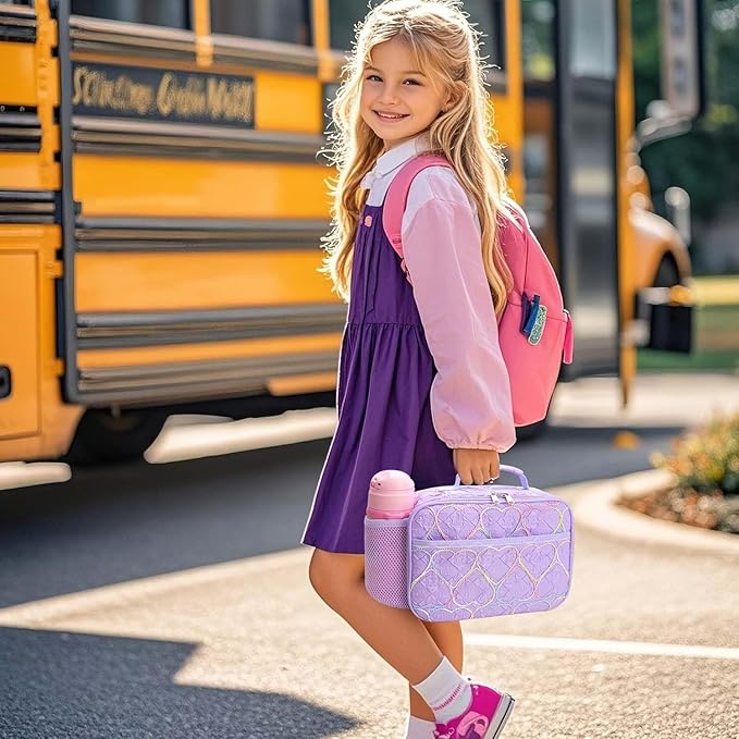 RHCPFOVR Kids Lunch Bag - Insulated Lunch Box for Boys Girls,Washable Lunch Bag and Reusable Toddler Leak-proof Lunchbox for School and Daycare