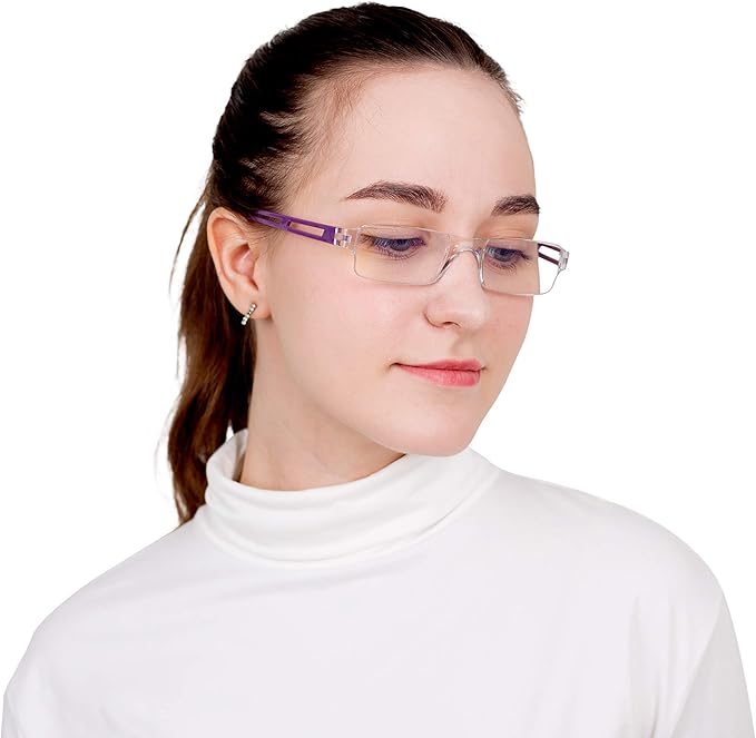 LifeArt 2/4 Pairs Reading Glasses, Blue Light Blocking Glasses, Computer Glasses for Men and Women, Rectangle Eyewear Frame