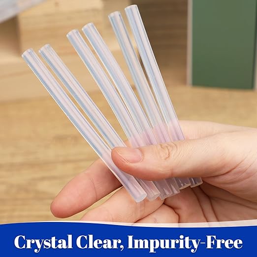 200 Pack Mini Hot Glue Sticks, 0.27" Diameter x 4" Length,All Temperature Clear Glue Sticks for Mini Glue Guns, Multipurpose for DIY, Crafts & Repairs