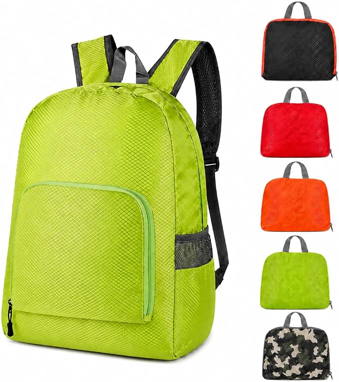 Haneulbit Foldable Backpack, Lightweight Backpack and Waterproof backpacks for Travel and Hiking