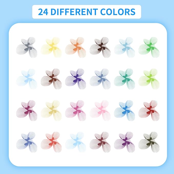 24 Fineliner Pens Set 0.4mm Ultra Fine Tip Drawing Markers for Adult Coloring Books, Bullet Journaling Art No Bleed Professional Color Pens with Vibrant Inks Artist
