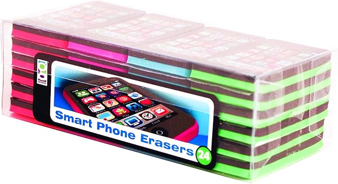 Raymond Geddes Smart Phone Erasers for Kids (Pack of 288)