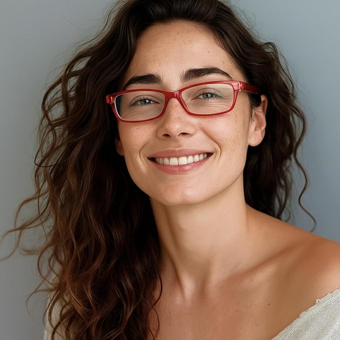 Gaoye Reading Glasses for Women, 6 pack Fashion Readers for Women Men Spring Hinge Eye Glasses, Blue Light Reading Glasses