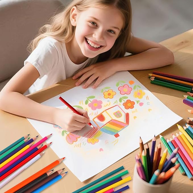 AuroTops 12 Pack Colored Pencils,144 Count Pre-Sharpened Colored Pencils Bulk,12 Color Pencil for Classroom Prizes Gifts,Back to School Supplies,Coloring Pencil Art Supplies