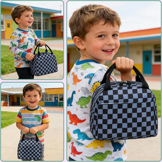 CAMTOP Boys Lunch Box Kids Insulated Lunch Bag Kids Cute Lunchbox for Boys Loncheras Para Niños