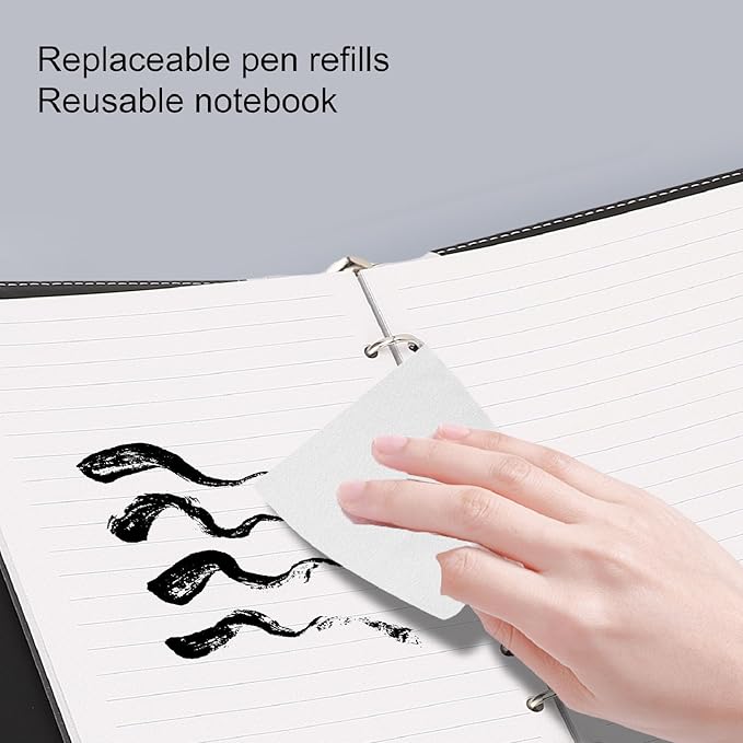 Smart Notebook with Digital Pen, Reusable Erasable Writing Pad with Real Time App Sync, Converts Handwriting to Digital Notes, Ideal for Business Meetings, Work Notes