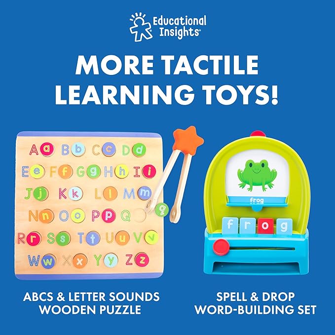 Educational Insights ABC Arc Mat AlphaMagnets Set - Magnetic Letter Board, Toddler Alphabet Magnets, Magnetic Letters and Numbers, ABC Learning Toys for Kids Ages 3-5, Spelling Toys, Alphabet Arc