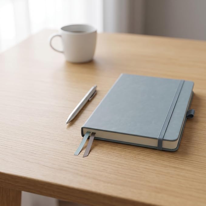 AHGXG Lined Journal Notebook, 160 Numbered Pages, A5 Size (5.7'' x 8.3'')