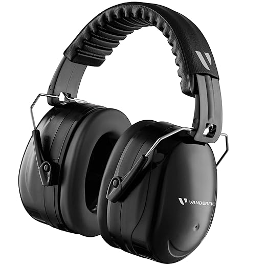 Vanderfields - Hearing Protection Ear Muffs - Over 35 dB (2K Hz) Broad Noise Cancelling Sound Reduction - Adults & Teens