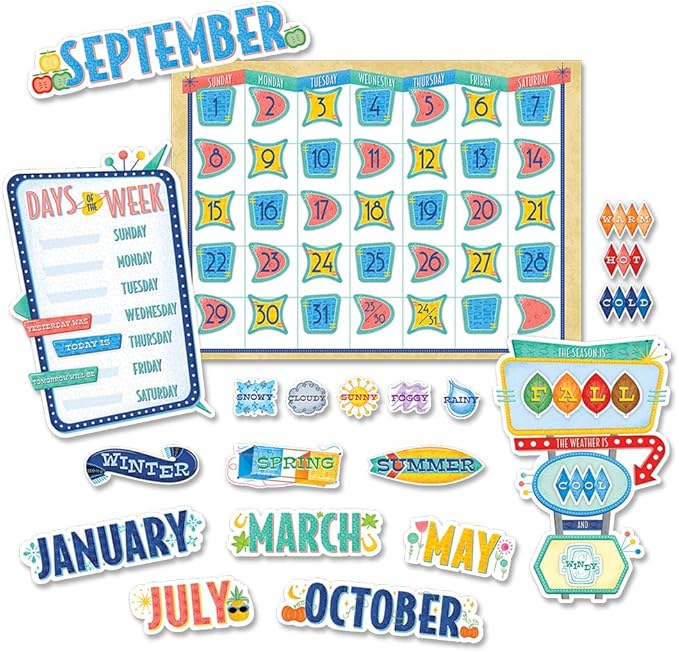 Creative Teaching Press Mid-Century Mod Calendar Set (8422)