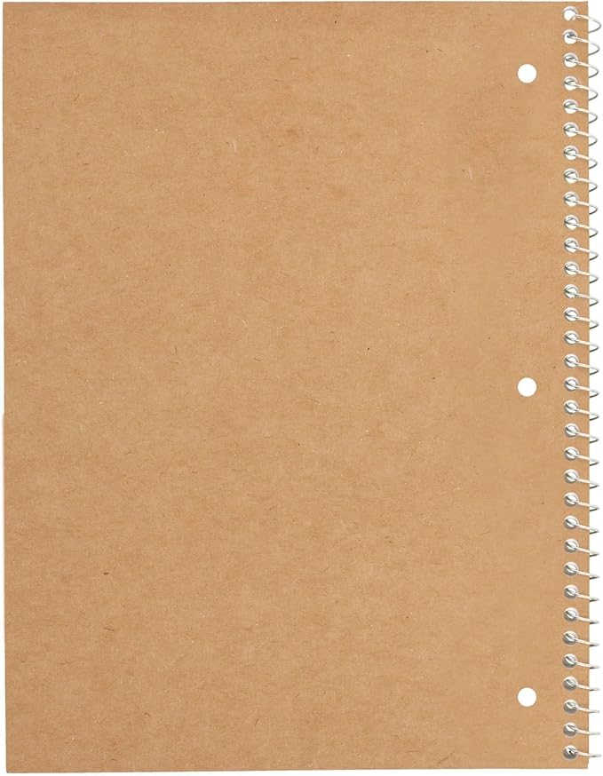 Mead Spiral Notebook, 6 Pack, 1 Subject, College Ruled Paper, 7-1/2" x 10-1/2", 70 Sheets per Notebook, Assorted Pastel Colors (830049)