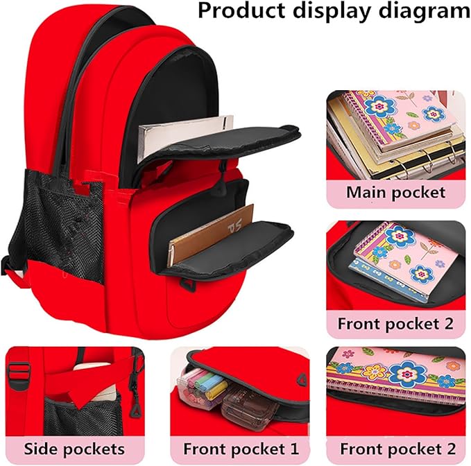 Casual Lightweight Backpacks for Boys & Girls, School Bookbags, 15 "Laptop Backpack, Travel Bag (202-shong)