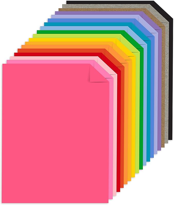 Neenah Astrodesigns Cardstock Pack 8.5"X11" 72/Pkg - 18 Bold & Vivid Colors