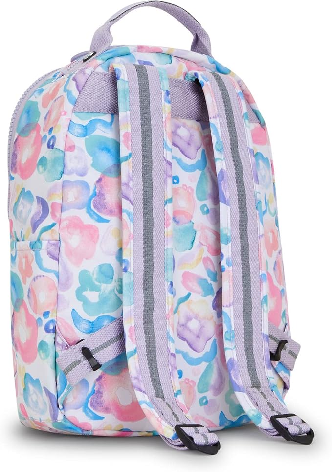 Kipling Seoul Small Tablet Backpack Aqua Flowers One Size