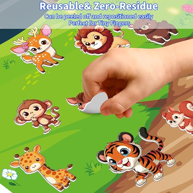 Kalysky 12 Set Reusable Sticker Books for Toddlers 2-4 1-3, Kids 3D Puffy Sticker Activity Books, Birthday Party Favors Goodie Bags Stuffer