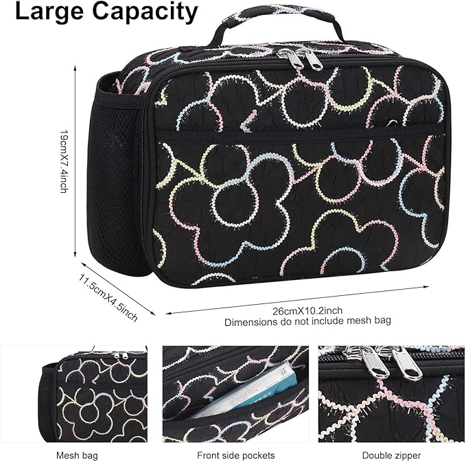 RHCPFOVR Kids Lunch Bag - Insulated Lunch Box for Boys Girls,Washable Lunch Bag and Reusable Toddler Leak-proof Lunchbox for School and Daycare