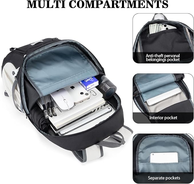 BAGPARKK 35L Ultra Lightweight Foldable Packable Hiking Backpack | Travel Backpack, Survival Whistle, Water-Resistant, Camping Daypack, Outdoor Sports, 0.88 pounds, Men & Women