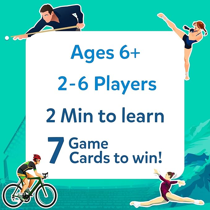 Skillmatics Guess in 10 Sports, Perfect for Boys, Girls, Kids, and Families Who Love Card Games, Toys, Travel Games, Gifts for Ages 6, 7, 8, 9 and Up