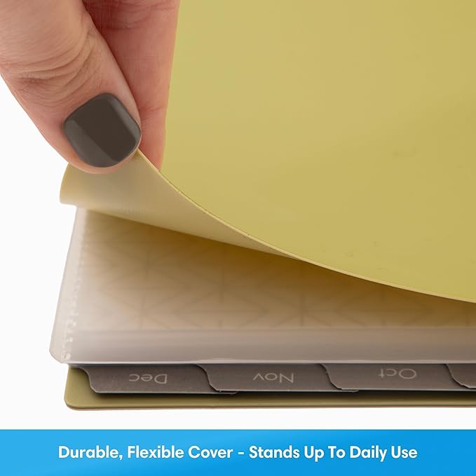 Blue Sky 2027 Weekly and Monthly Planner Calendar, Includes January 2027 - December 2027, 8.5" x 11", Flexible Cover, Wirebound, Laminated Tabs, Storage Pocket, Enterprise Sage Green