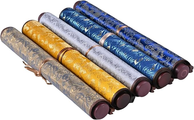 Magic Canvas Paint with Water,Reusable Calligraphy Cloth, Water Writing Cloth Scroll for Students Beginners Drawing Practice, No Ink or Paper Waste, Mess-Free Painting Activity (Grey)