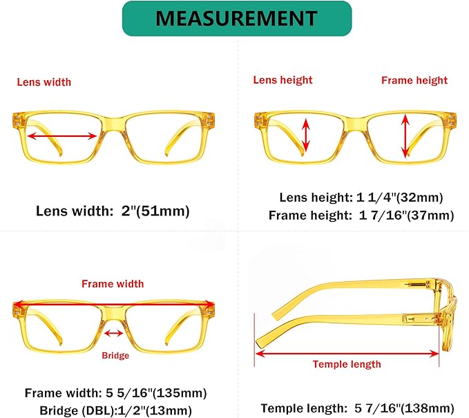 Eyekepper 2 Pairs Blue Light Blocking Reading Glasses for Men Women - UV Protection Spring Hinge Computer Readers